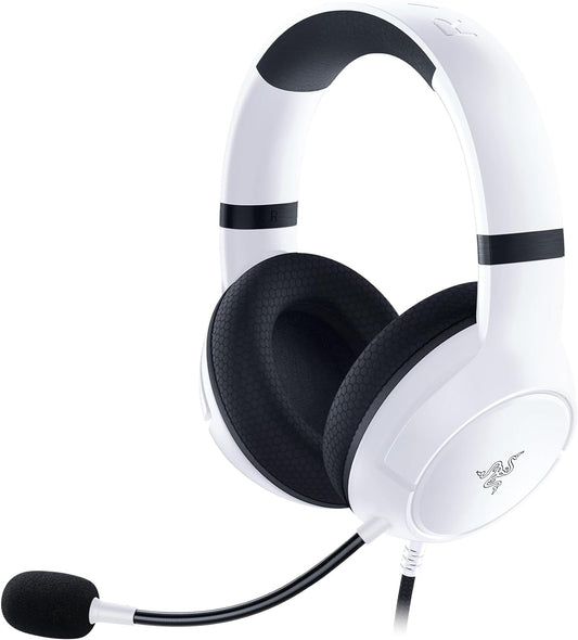 Kaira X Wired Gaming Headset for Xbox Series X|S, Xbox One, PC, Mac, and Mobile Devices - Triforce 50mm Drivers, Hyperclear Cardioid Microphone, Flowknit Memory Foam Ear Cushions, On-Headset Controls - White