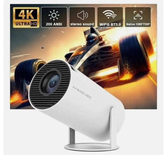 Magcubic HY300 PRO 4K Projector with Android 11, Dual Wi-Fi 6, 260 ANSI Lumens, Allwinner H713, Bluetooth Connectivity